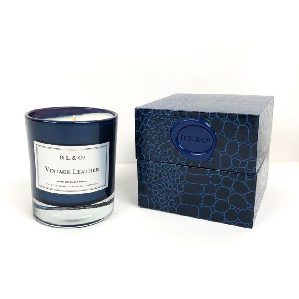 D.L. & Co Vintage Leather Scented Candle